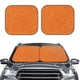thumbnail image 2 of Balery Orange Glitter Parasol para parabrisas de coche de 2 piezas | Parasol plegable para parabrisas delantero de coche para la mayoría de sedanes-Large, 2 of 6