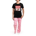 thumbnail image 4 of CafePress - Bacon Warning Sign Women's Dark Pajamas - Women's Short Sleeve Print T-Shirt and Pants Dark Cotton Pajama Set, 4 of 7