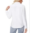 thumbnail image 5 of Siliteelon White Button Down Shirts for Women Long Sleeve Shirts Wrinkle Free Formal Work Office Blouses Tops Dress Shirts Regular Fit, 5 of 7