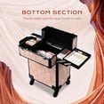 thumbnail image 5 of Byootique Rolling Makeup Train Case Cosmetic Trolley Organizer Salon CB Dusk, 5 of 9