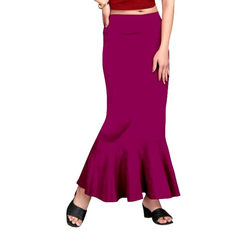 eloria Magenta Soft Comfy Pleated Saree Silhouette Saree Shapewear
