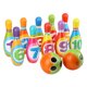 thumbnail image 2 of Juego Educativo de Bolos YUNYI BRAND 10 Pines de Bolos y 2 Bolas de Algodón PU Suave y Colorido, 2 of 8