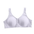 thumbnail image 4 of Zpanxa Bras for Women, Women's Front Closure Bra Plus Size Wireless Comfort Support Bra for Mature Women, 4 of 6