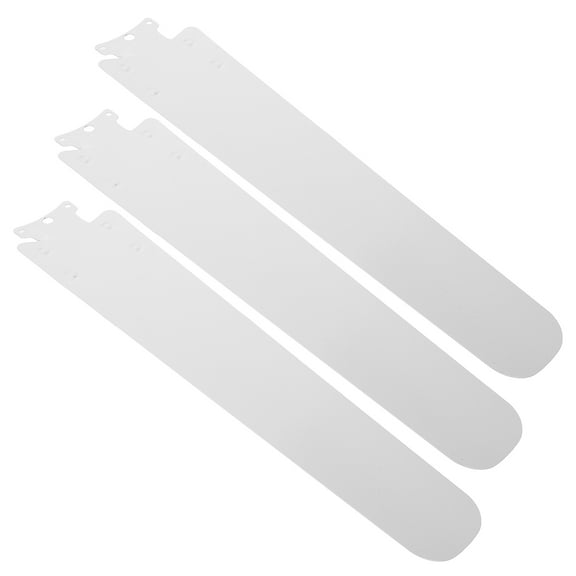 BESTONZON 3Pcs White Indoor Ceiling Fan Blades with Thicker Design for Durability