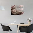 thumbnail image 3 of Baseball Poster Wall Art Boy Men Room Inspirational God Quotes Poster Sports Wall Decor Rustic Picture Canvas Prints Framed Modern Artwork for Home Living Room Bedroom Gym Playroom 16"x12", 3 of 6