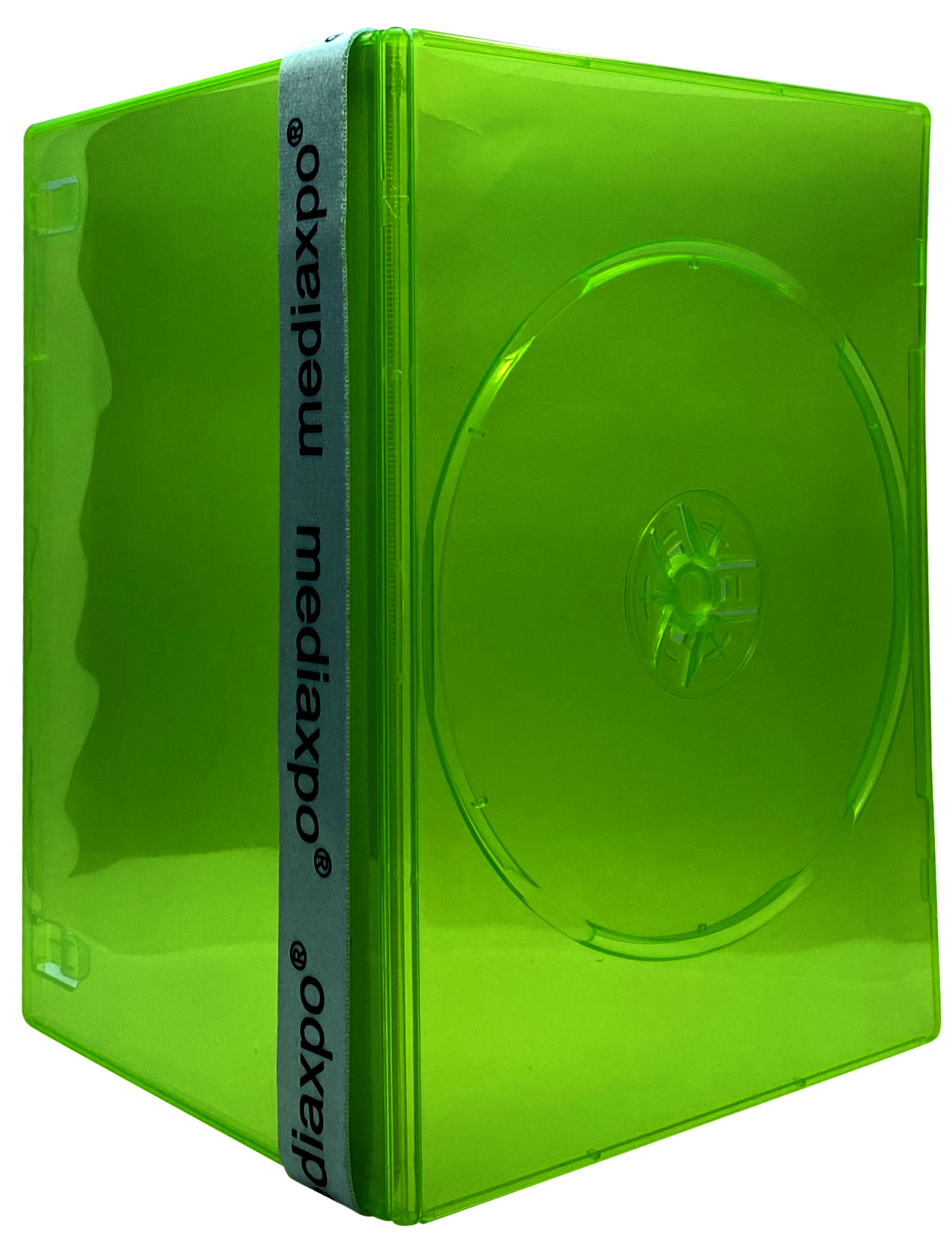 CheckOutStore 100 Slim Clear Green Color Single DVD Cases 7MM