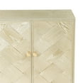 thumbnail image 3 of GDF Studio 59.8" Wide Storage Sideboard with Solid Wood Legs, Modern Cabinet, Champagne Finish, 3 of 8