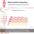 thumbnail image 3 of JARENGO Belly Heating Pad for Women Portable Cordless Heating Pad with 3 Heat Levels and 3 Massage Modes Fast Heating Pad for Women and Girls, Pink, 3 of 6