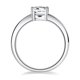 thumbnail image 5 of Anillo de moissanita de plata S925 para mujer con anillo rectangular verde Zuma de forma especial de 4 quilates, 5 of 5