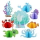 thumbnail image 1 of FELTECHELECTR 8 piezas de centro de mesa de panal para decoración de fiestas con temática oceánica, cumpleaños y baby shower., 1 of 7