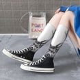 thumbnail image 3 of Lsque Monochrome Deer Floral Printed Crew Socks Men's Women's LightWeight Thin Casual Calf Socks ,Knee High Socks,Cotton Socks, 3 of 9