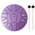 thumbnail image 1 of Instrumentos Percusión Tambor Handpan Tambor Lengua Acero 6 Pulgadas Y 11 Notas (púrpura), 1 of 9