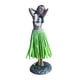 thumbnail image 2 of Muñeca Hawaiana para Salpicadero Figura de Danza Decoración Resinada Coleccionable Ornamental de Niña con Falda de Rafia Apta para Coche Mesa, 2 of 9