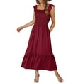 thumbnail image 1 of Qiopertar Robe d'Été Sans Manches Unie pour Femmes en Solde Livraison Gratuite à Moins de 5$ jusqu'à 90 % de Réduction, 1 of 8