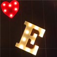 thumbnail image 2 of Toystoory Lámpara LED con letras del alfabeto inglés, luz nocturna única para cumpleaños, bodas, fiestas de Navidad, decoración del hogar Iluminación y accesorios No. 4 Toystoory HA025570-04, 2 of 6