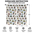 thumbnail image 2 of Blackout Kids Curtains,Bigfoot and Sticker White Pattern Children's Insulated Curtains Set Of 2,Bedroom Essentials,Toddler Room Decor 42"x84", 2 of 5
