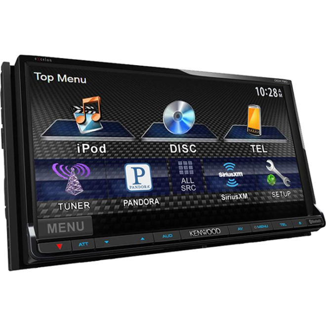 Kenwood eXcelon DDX790 Car DVD Player, 7" Touchscreen LCD, 88 W RMS