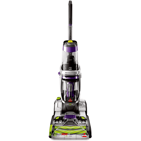Bissell ProHeat 2X Revolution Max Clean Pet Pro Full-Size Carpet Cleaner, 1986, with Antibacterial Formula and Bonus 3" Tough Stain Tool