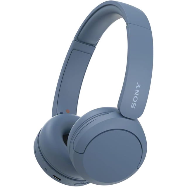 Refurbished (Good) Sony Wireless Headphones with Microphone - Blue (WH-CH520/L)