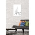 thumbnail image 2 of Line Art - New York Skyline Wall Poster, 14.725" x 22.375", Framed, 2 of 3