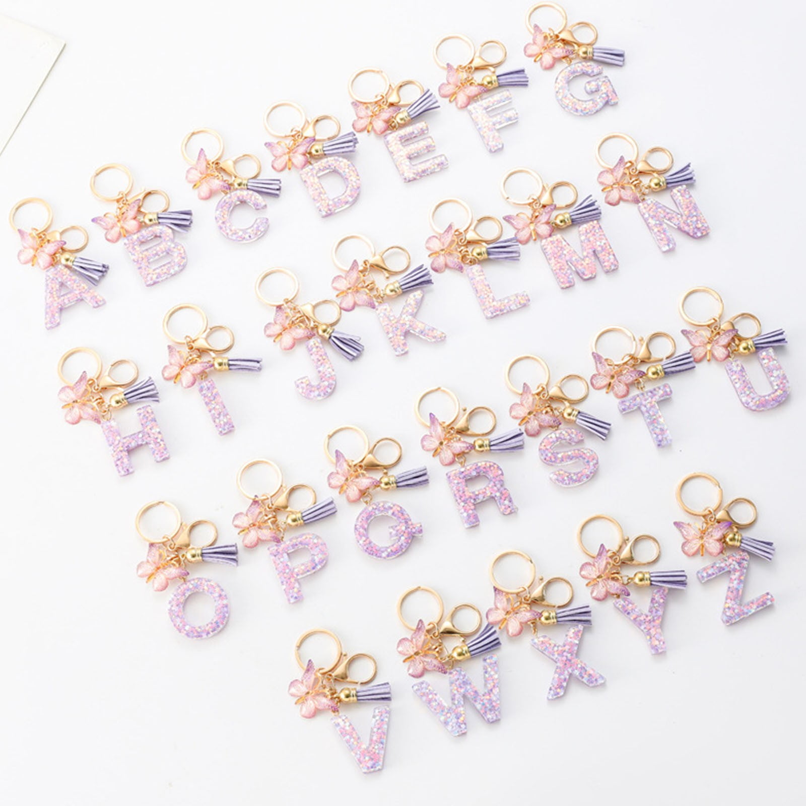 Boovnll Room Decor, Fashion 26-Letter Key Chain Pendant