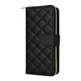 thumbnail image 2 of For Samsung Galaxy S24+ 5G Wallet Case Magnetic Flip Cover 9-Card Slots Zipper Pocket With Detachable Shoulder Strap And Wrist Strap,Black,For Galaxy S24+ (5G), 2 of 7