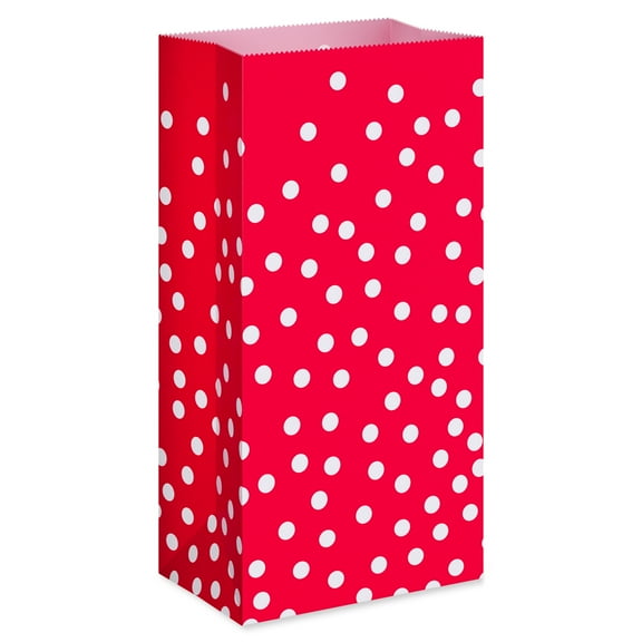 American Greetings 10.38 Valentine's Day Lunch Bag, Polka Dots (1-Count)