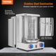 thumbnail image 2 of VEVOR Shawarma Grill Machine, 13 libras de capacidad, máquina de cocina de pollo Shawarma con 2 quemadores, asador vertical de gas Gyro asador horno Doner Kebab, para el hogar restaurante cocina fiest, 2 of 9