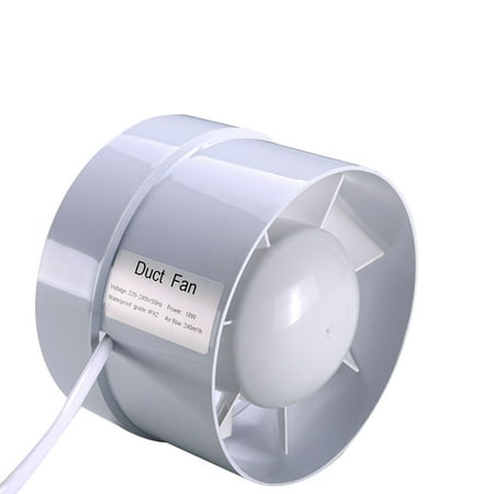 220V 4 Inches Inline Duct Fan Ceiling Ventilation Pipe Exhausted Ducted Fan Extractor Fan for Bathroom