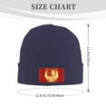 thumbnail image 3 of ZICANCN American Flag Skull Red Print Knit Beanie Hat, Winter Cap Soft Warm Classic Hats for Men Women, Navy Blue, 3 of 8