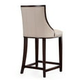 thumbnail image 5 of Manhattan Comfort Fifth 26" Faux Leather Counter Stool in Cream (Set of 2), 5 of 6