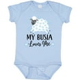 thumbnail image 3 of Inktastic My Busia Loves Me Baby Lamb Boys or Girls Baby Bodysuit, 3 of 5