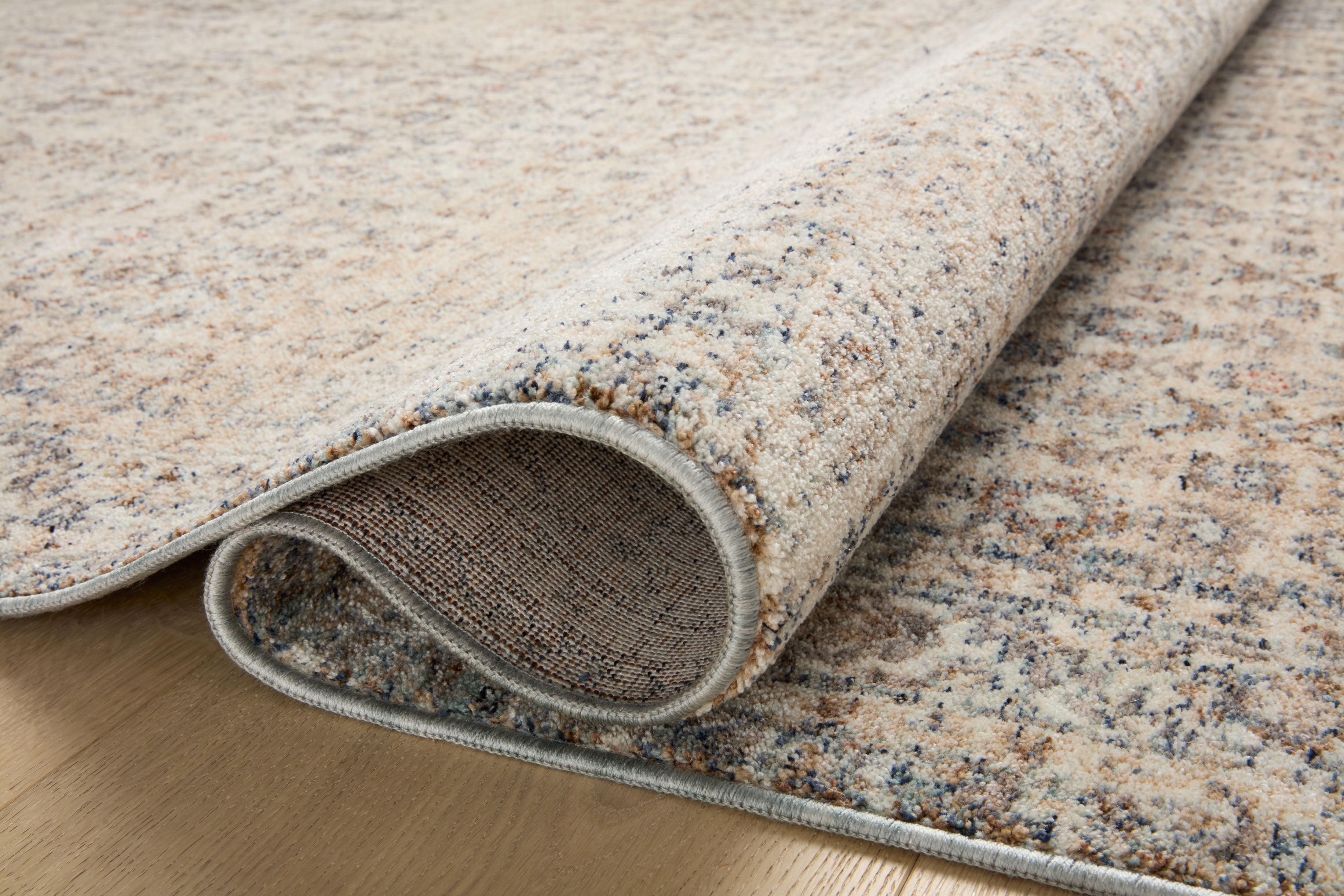 Angela Rose x Loloi Blake Beige / Denim 18" x 18" Sample Rug