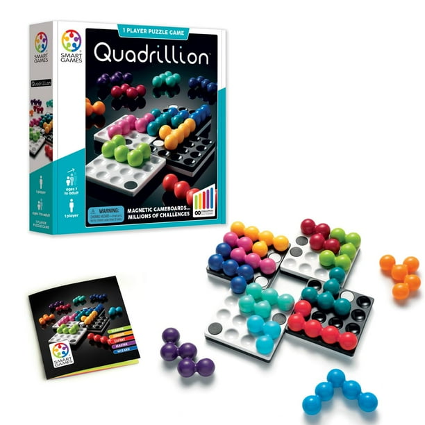 Juego de rompecabezas SmartGames Quadrillion Multi-Grid Magnetic de más de 7 años
