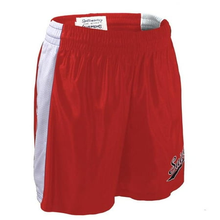 Tricot Mesh Body - Intensity N7765643SML Adult 5.5 Dazzle Tricot Mesh SP-V Short, Scarlet & White - Small