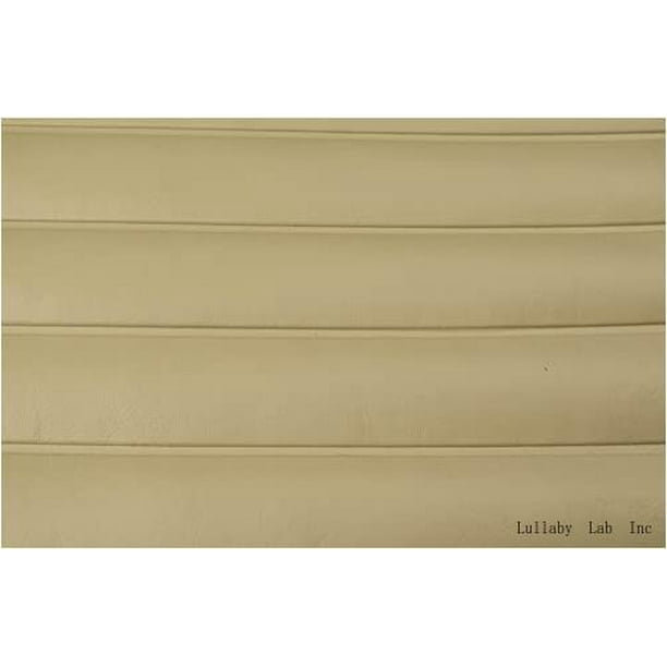 Pleated Marine Vinyl Upholstery Fabric Very Light Tan 54" Wide By 5