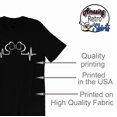 thumbnail image 4 of Mickey and Minnie Heartbeat T-Shirt, Vacation Shirt Casual Short Sleeve (Black-Small), 4 of 7