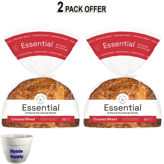 Essential Cracked Wheat Sliced Sourdough Bread, Non-GMO, 16 oz