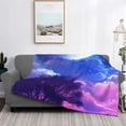 thumbnail image 2 of Balery Dreamy Colorful Starry Sky Manta de Franela con Dibujo, Lujo Ultra Suave y Cálido, Antipelusa y Resistente a las Arrugas para Cama, Sofá, Camping -40"x30", 2 of 6