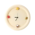 thumbnail image 3 of Decoración de reloj de pared de la pared Regalos Ligeros sin adorno de de arte para el aula Estudio s 's Room Kitchen Den Ronda de crema, 3 of 8
