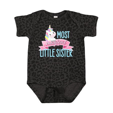 

Inktastic Most Magical Little Sister- Cute Unicorn Gift Baby Girl Bodysuit