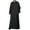 Black, variant on TBWNWG Men's Long Jubba Robe Thobe with Hooded Sleeve and Pocket for Casual Elegant Wear,Size S