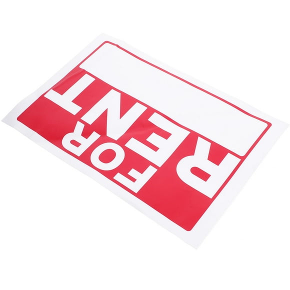 OULII 1sheet Rent Decal Sticker Rental Sign With Pricing Contact Info For Surfaces Easy To Without For Apartments