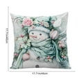 thumbnail image 5 of Under $5 Christmas Throw Pillow Covers Christmas Pillow Cover Sofa Decoration Pillow Cushion Cover Cushion Covers for Couch Sofa Bed, Soft and Breathable Indoor Home Decoration 18x18", 5 of 7