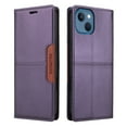 thumbnail image 3 of For iPhone 14 Flip Wallet Phone Case,[RFID Blocking]PU Leather Magnetic Folio Cover,With Card Slots,Flip Folding Kickstand,Shockproof TPU Anti-fall Rugged Phone Case Cover,Purple, 3 of 9
