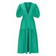 thumbnail image 5 of Puntoco Vestido De Manga Corta Con Cuello En V, Vestido De Verano De Manga Corta De Color Sólido Para Mujer Verde Xl, 5 of 7