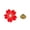 Red, variant on Sweet Women Cherry Blossom Flower Enamel Brooch Pin Suit Collar Badge Jewelry