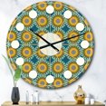 thumbnail image 2 of Designart'retro Motif Circulaire I Horloge Murale Moderne du Milieu du Siècle, 2 of 4
