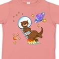 thumbnail image 4 of Inktastic Otter Space Cute Otter with Rocket Pack Boys or Girls Toddler T-Shirt, 4 of 5