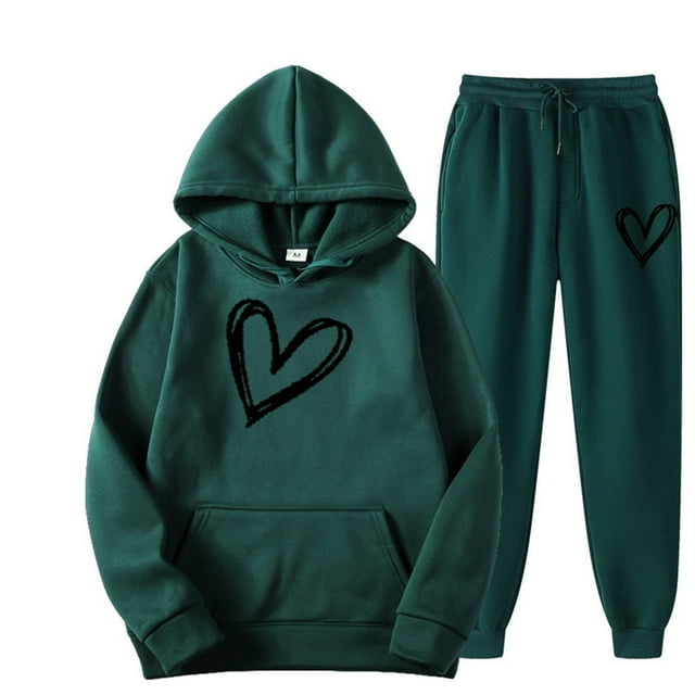 SHIXIAOO Sweat à Capuche Décontracté à la Mode pour Automne et Hiver Unisexe Doublure Douce Design Cœur pour Usage Quotidien et Coupe Décontractée Options Assorties Sweat à Capuche Sportif pour Femmes Fermeture Éclair Complète